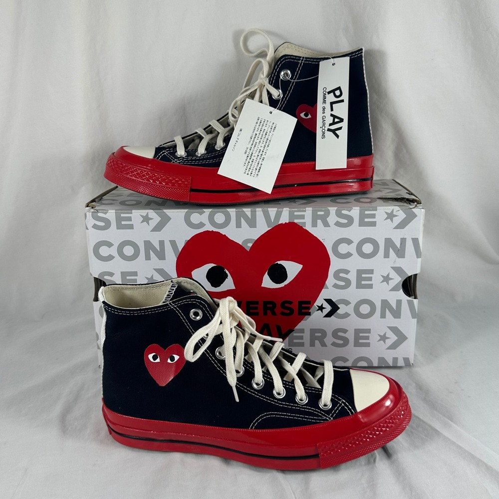 Converse‎ CDG Chuck Taylor All Star 70 Hi Comme des Gracons Play A01793C 7/9